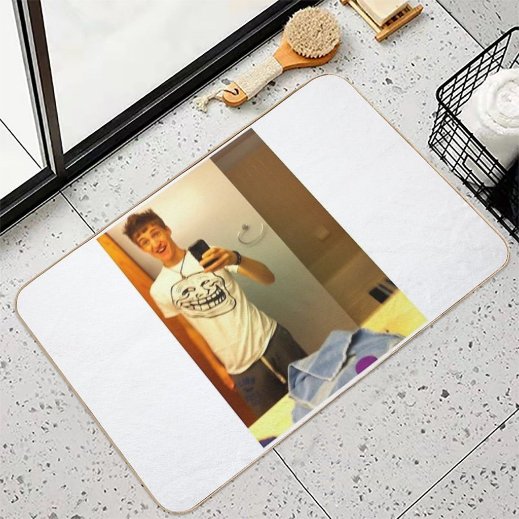 NINJA TROLL AWESOME  Fade-Resistant Bath Mat