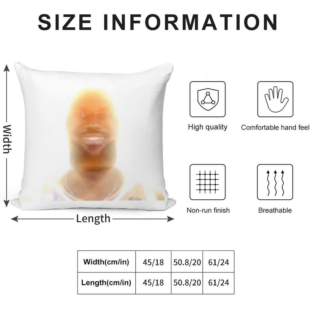 Lebron James  You Are My Sunshine Meme Soft Short Plush Fabric Throw Pillow