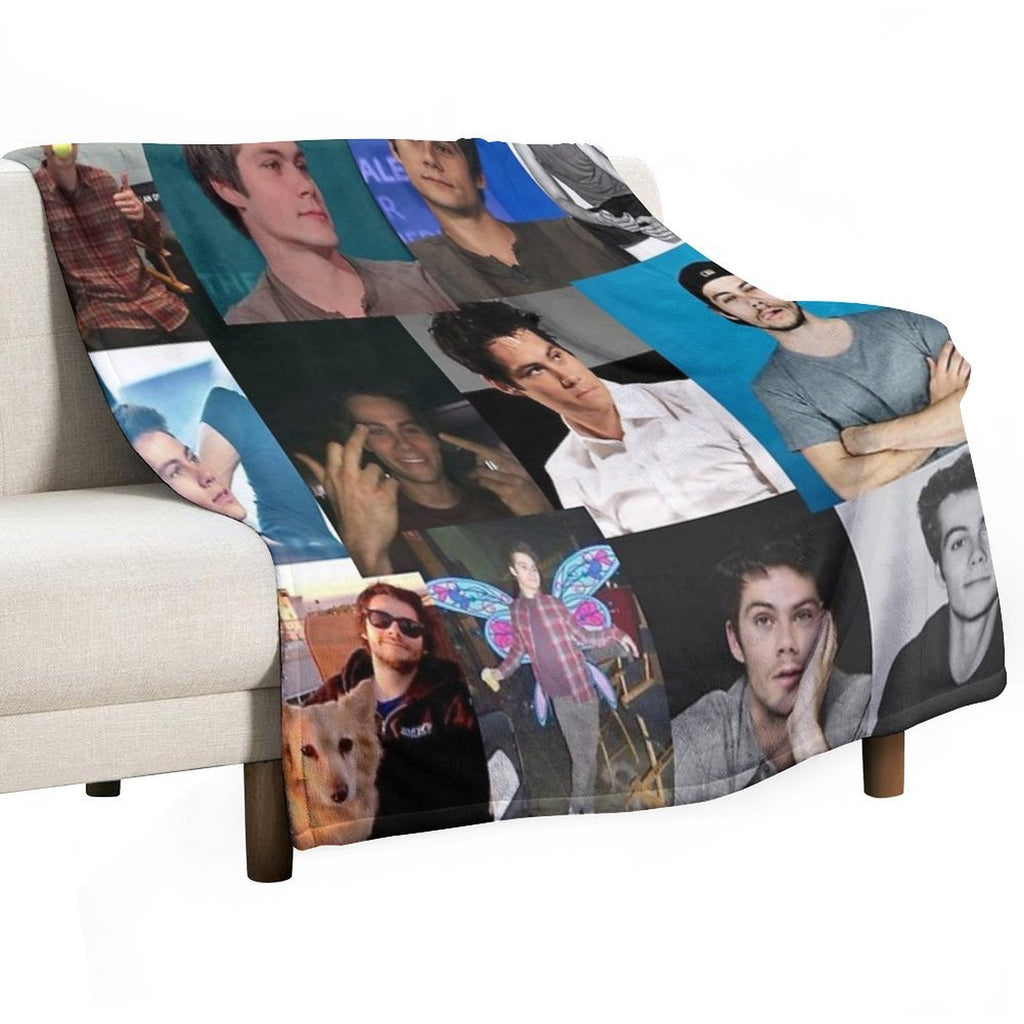 Dylan O'Brien Pic Collage Durable Throw Blanket