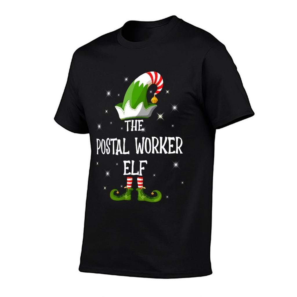 The Postal Worker Elf Family Matching Group Christmas  Graphic-printed T-Shirt