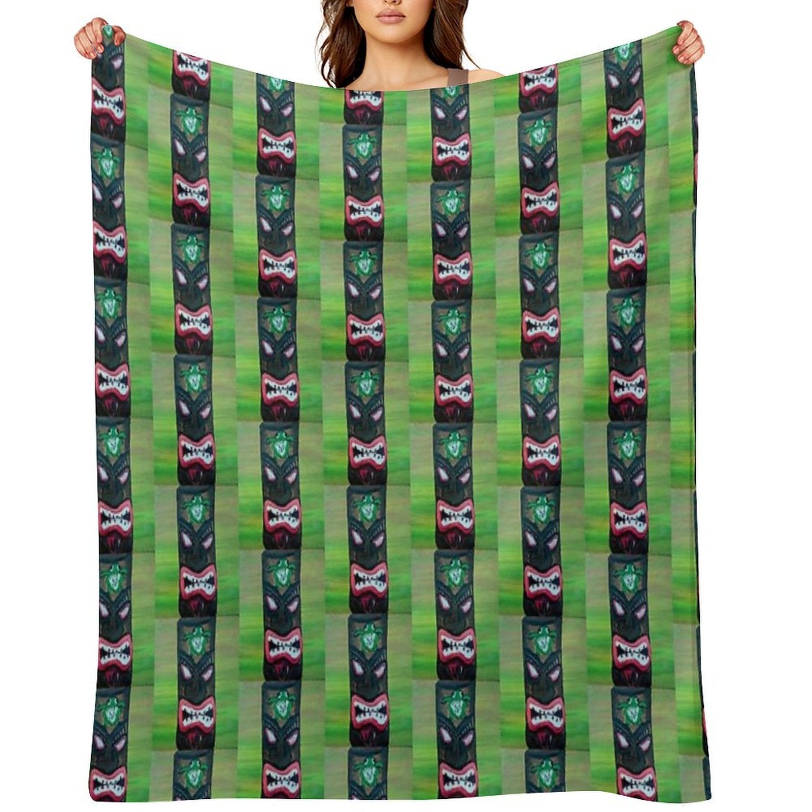 Tiki Tiki Quick-dry Throw Blanket