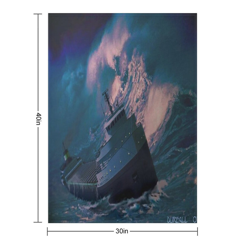 Edmund Fitzgerald Compact Throw Blanket