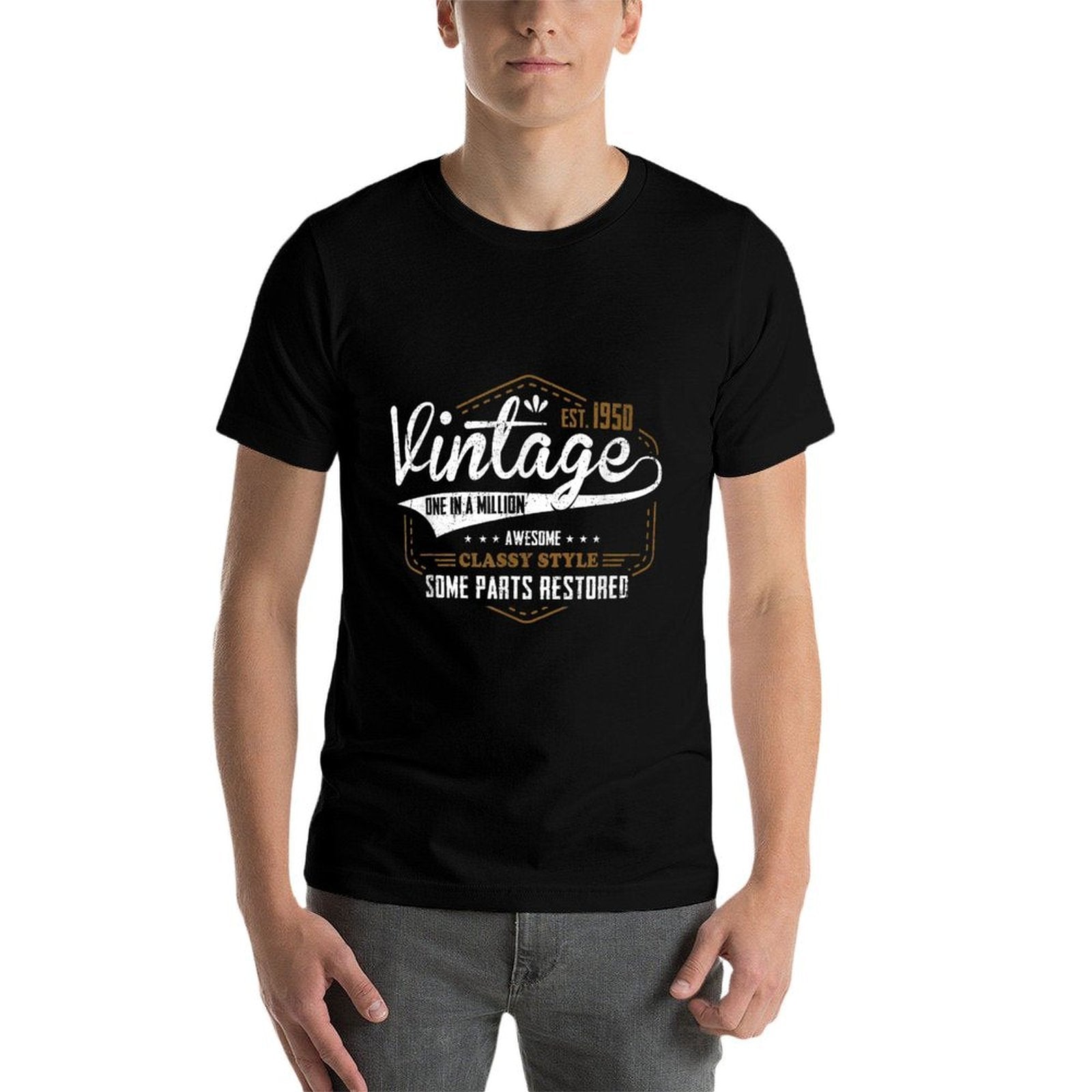 70th Birthday Vintage Est.1950 Men Women 70th Birthday  Vintage-inspired T-Shirt