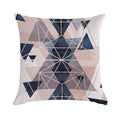Blush Navy Geometric Soft Multiple Sizes Throw Pillow