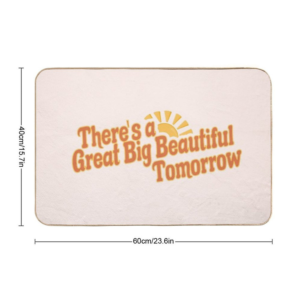 Great Big Beautiful Tomorrow 3  Odorless Bath Mat