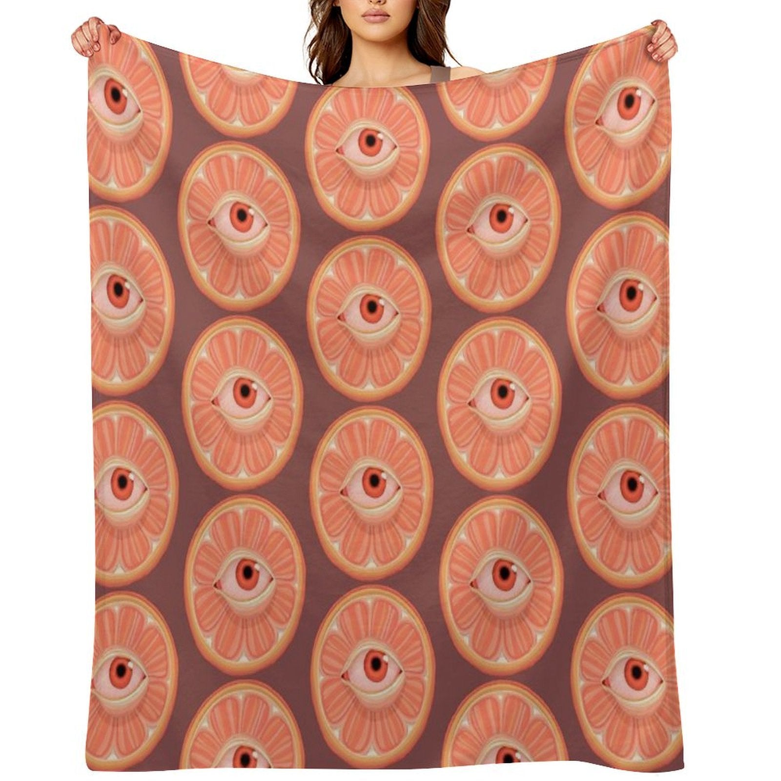 Seeing Orange Eco-conscious Throw Blanket