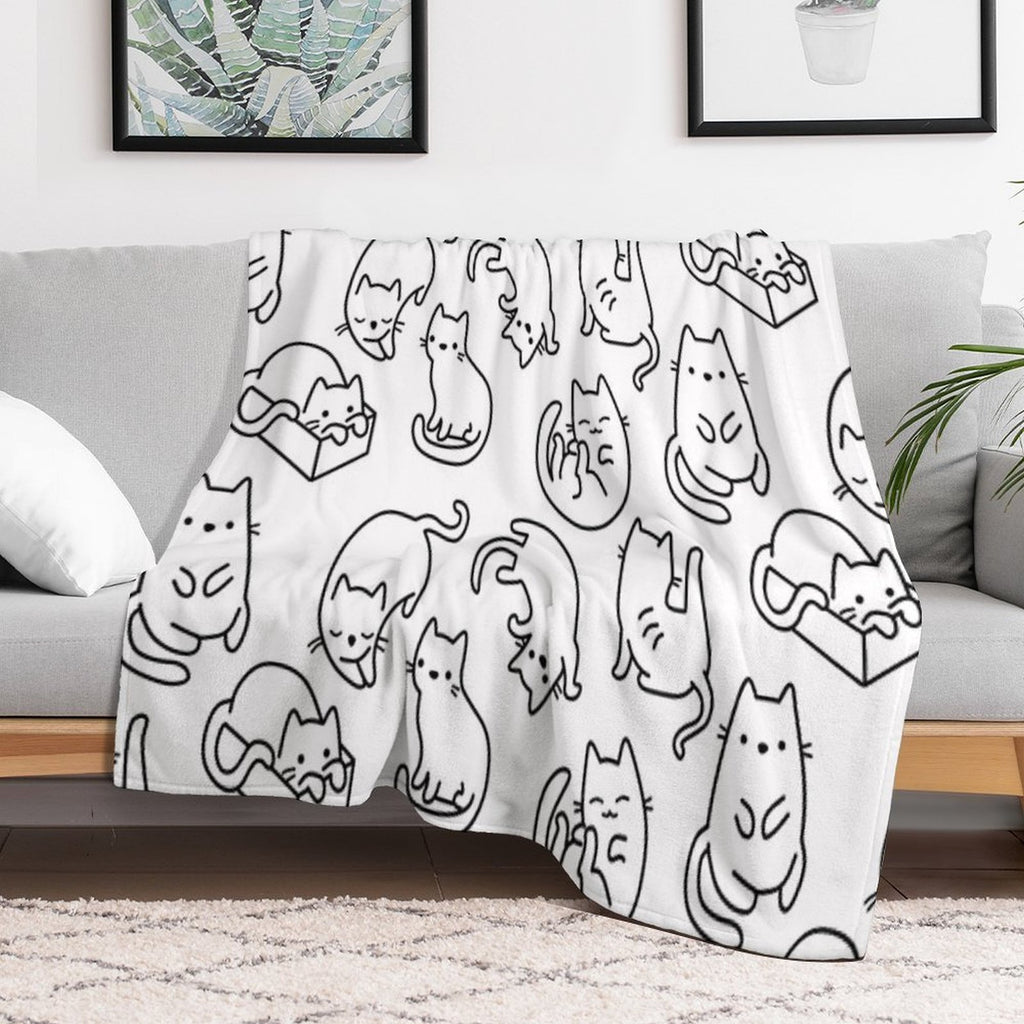 Cats Cats Cats Comfort Throw Blanket