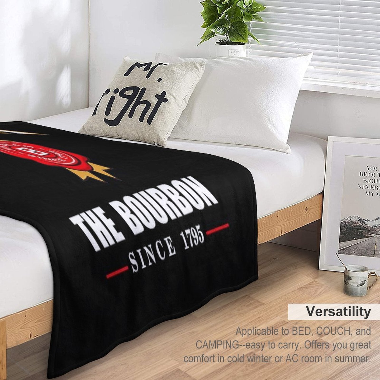 Jim Beam Wrinkle-free Throw Blanket
