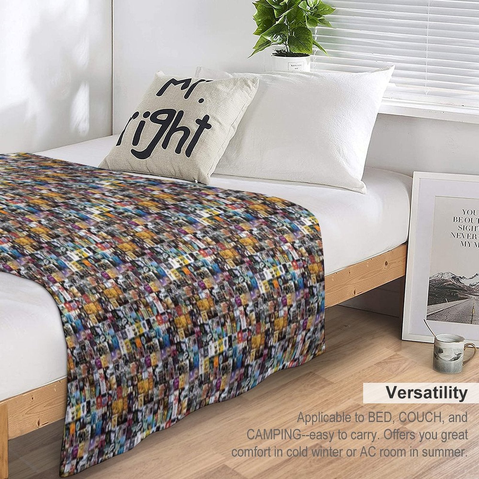 Music Cover Montage Old Lightweight Throw Blanket