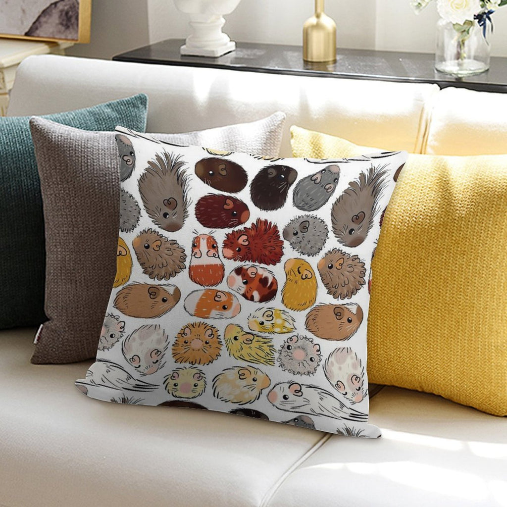 Guinea Pig Gradient Soft Gift Ready Throw Pillow