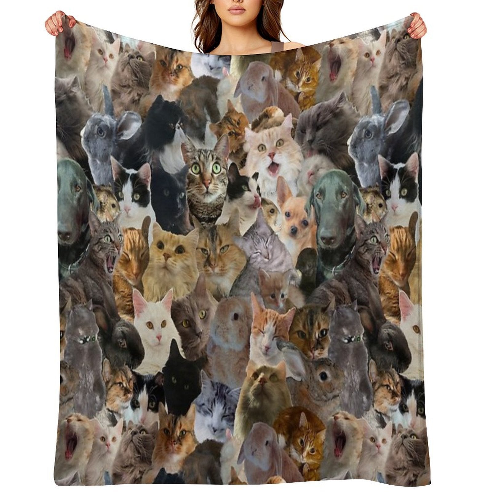 Adorable Pattern Multi-functional Throw Blanket