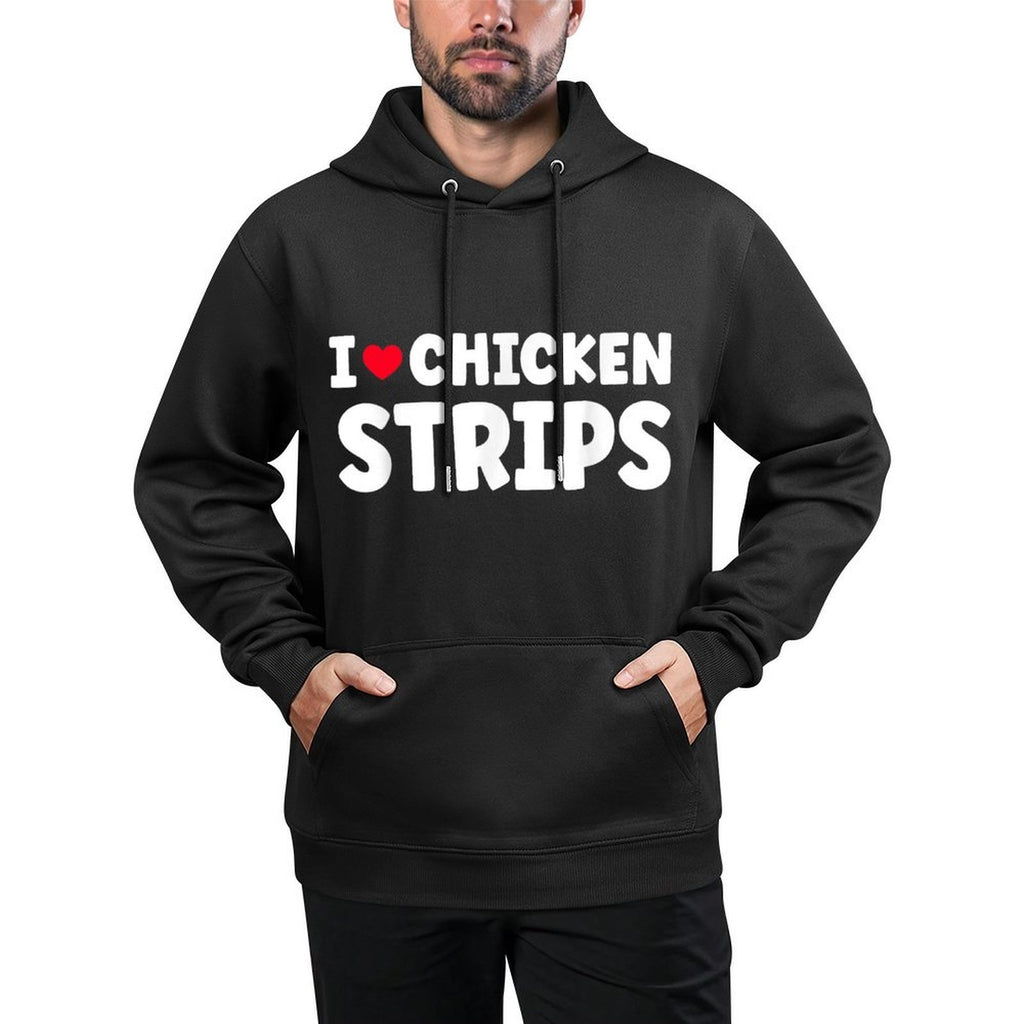 I Heart Love Chicken Strips Food All-Day Comfort Hoodie
