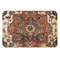Antique Persian Heriz Rug Print Durable Bath Mat
