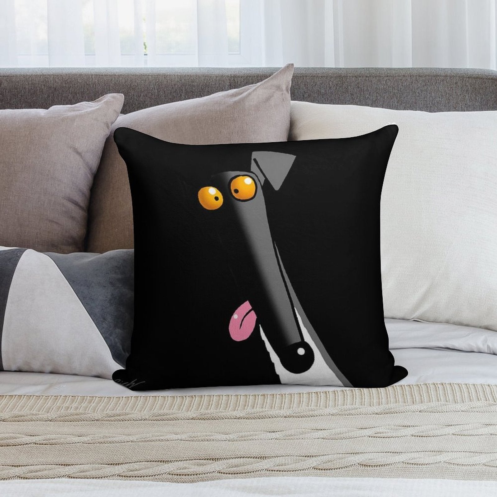 Derp in The Dark Soft Bedroom Essential Throw Pillow