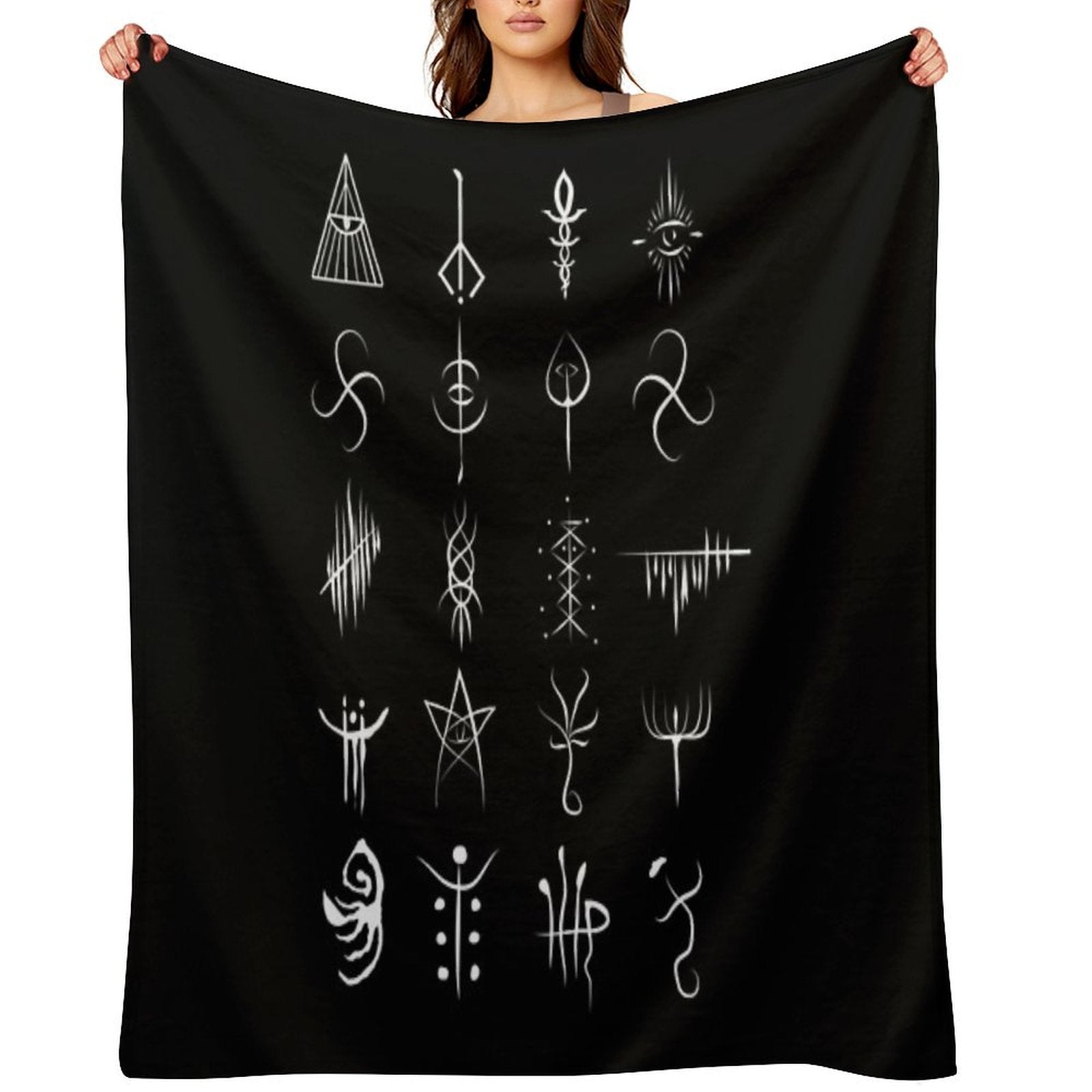 Bloodborne Caryll Runes Plush Throw Blanket
