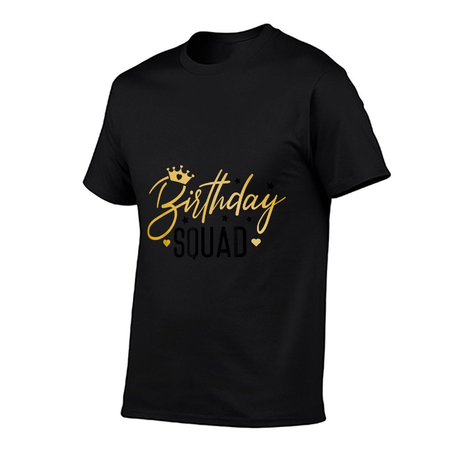 Birthday Squad Funny Birthday Party Team Men Women Kids Crew  Rolled Sleeves T-Shirt