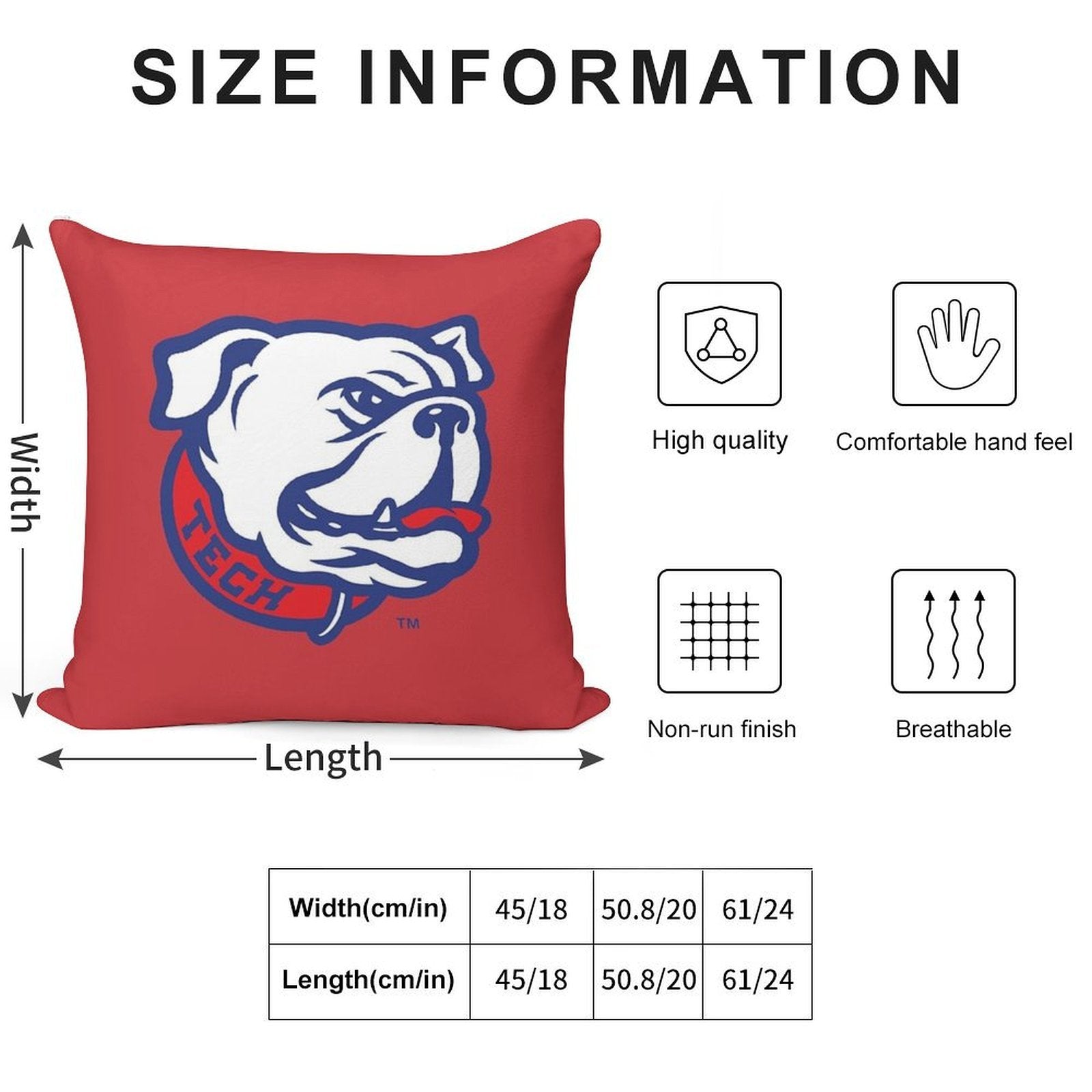 Louisiana Football Soft Decorative Cover Throw Pillow