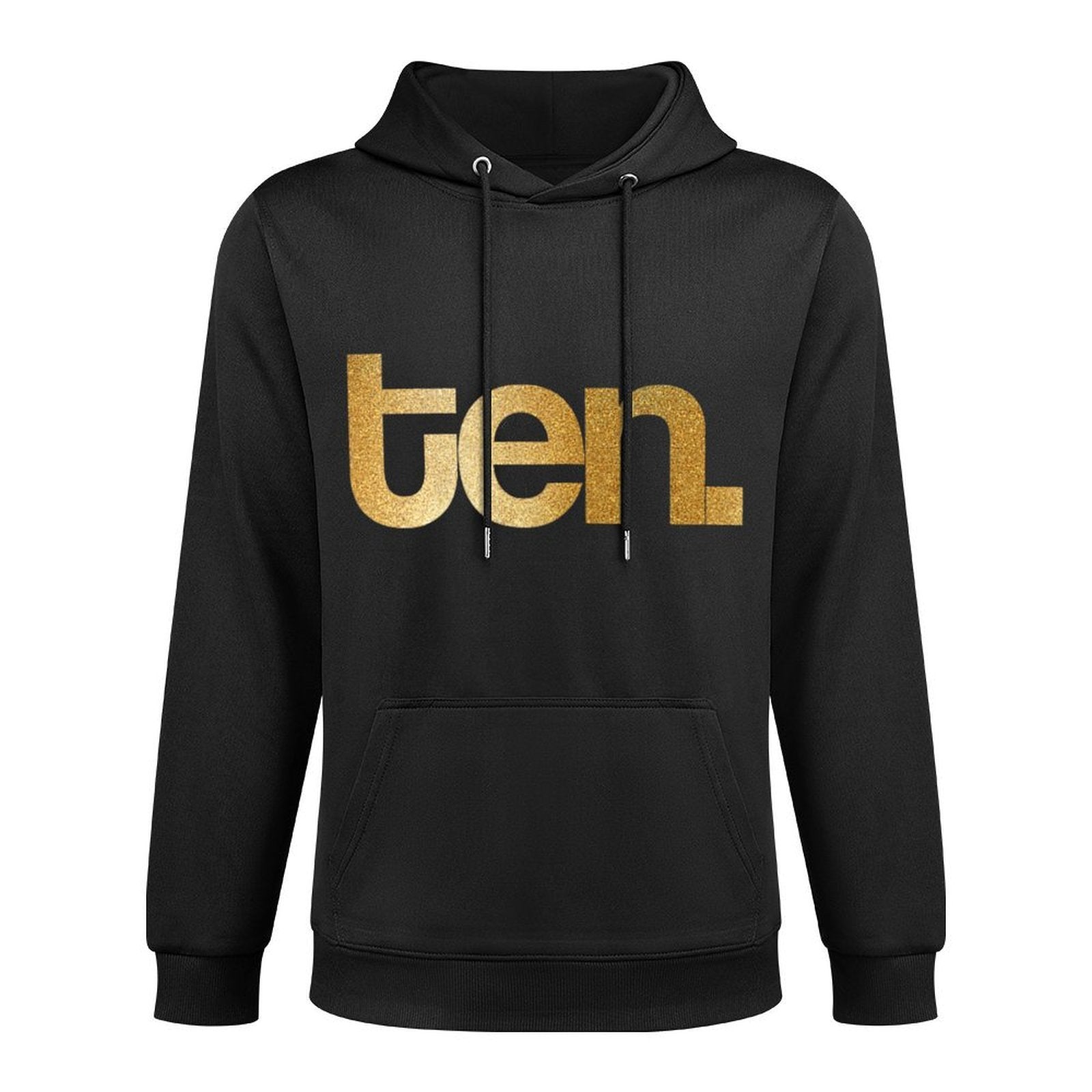 Girls Gold Ten 10th Birthday Versatile Streetwear Hoodie