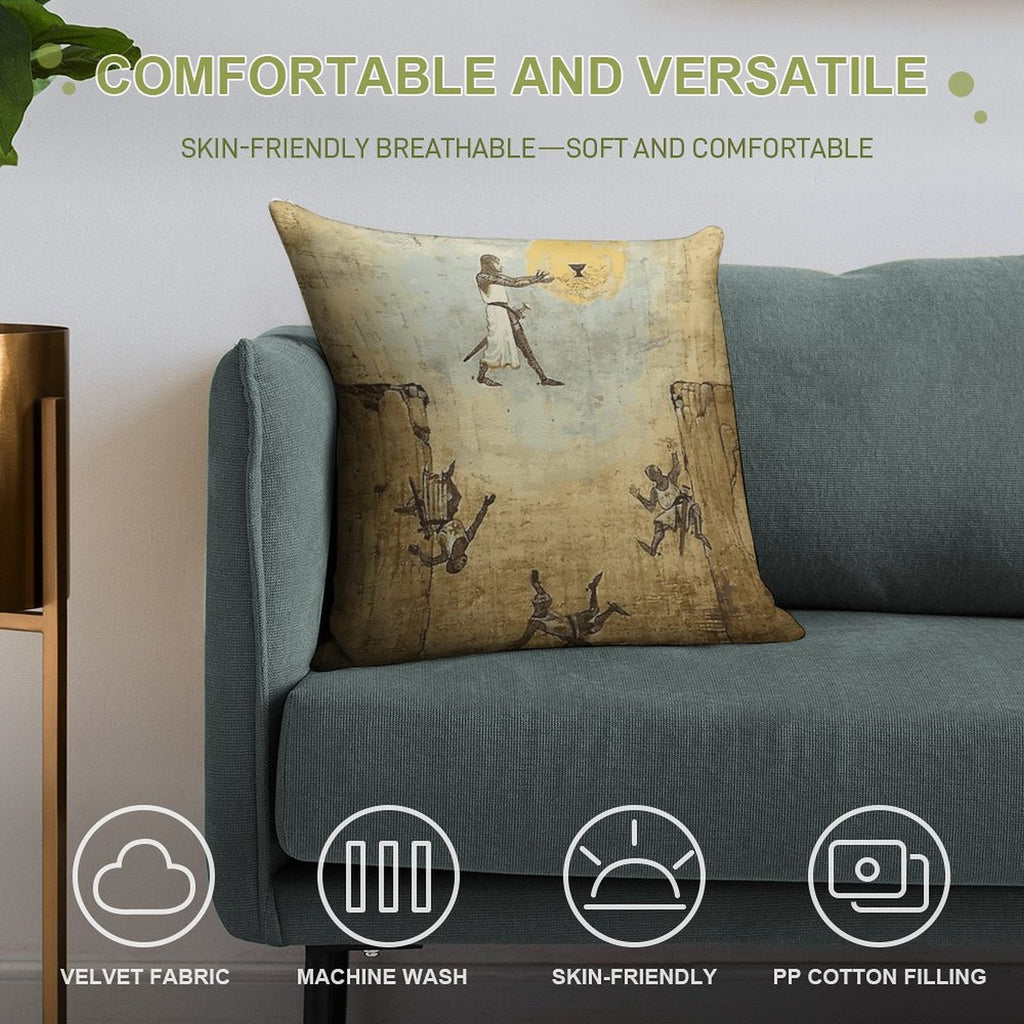Jump of Faith Soft Skin-Friendly Throw Pillow