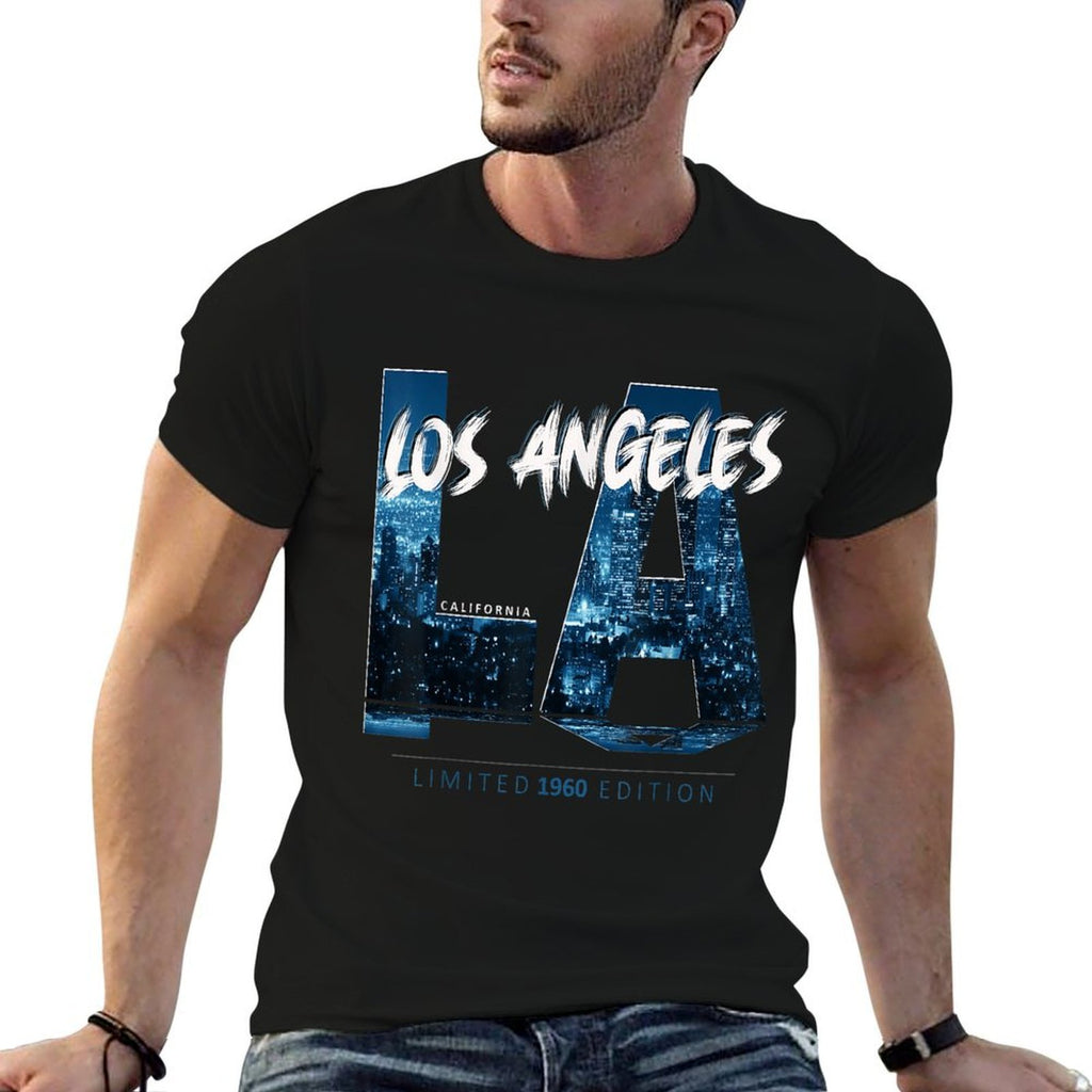 Los Angeles California Limited 1960 Edition  Heathered Texture T-Shirt