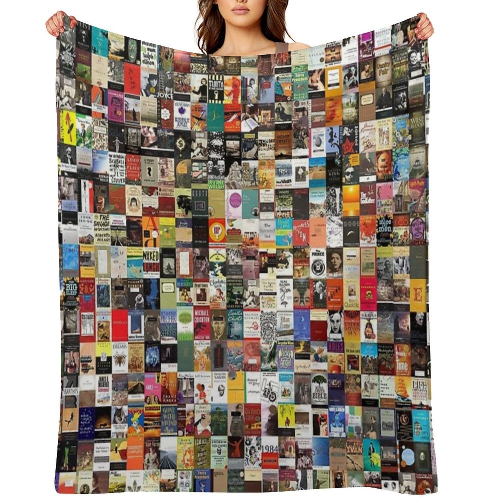 Classic Books Travel-friendly Throw Blanket