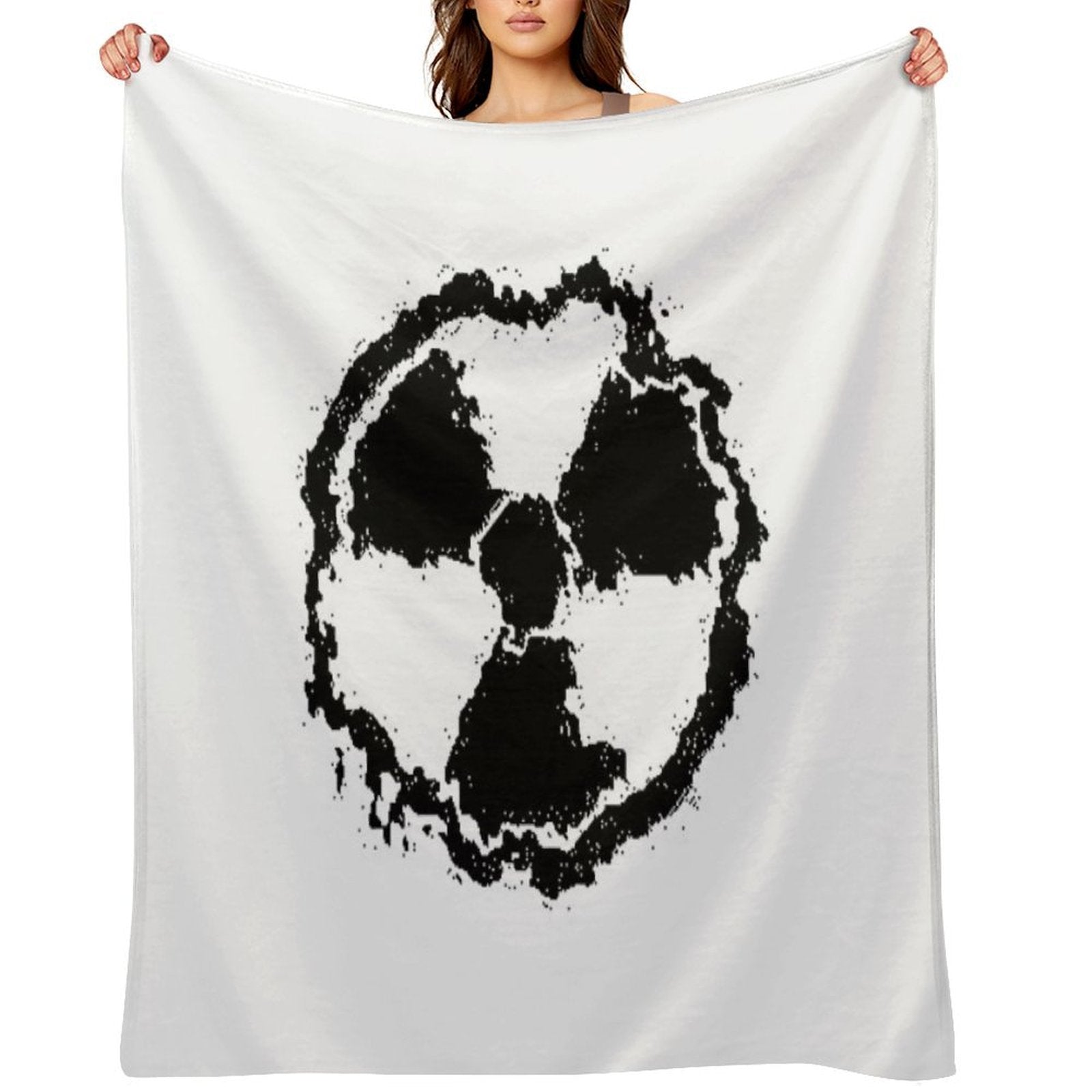 Toxic Hazard Embled Eco-conscious Throw Blanket