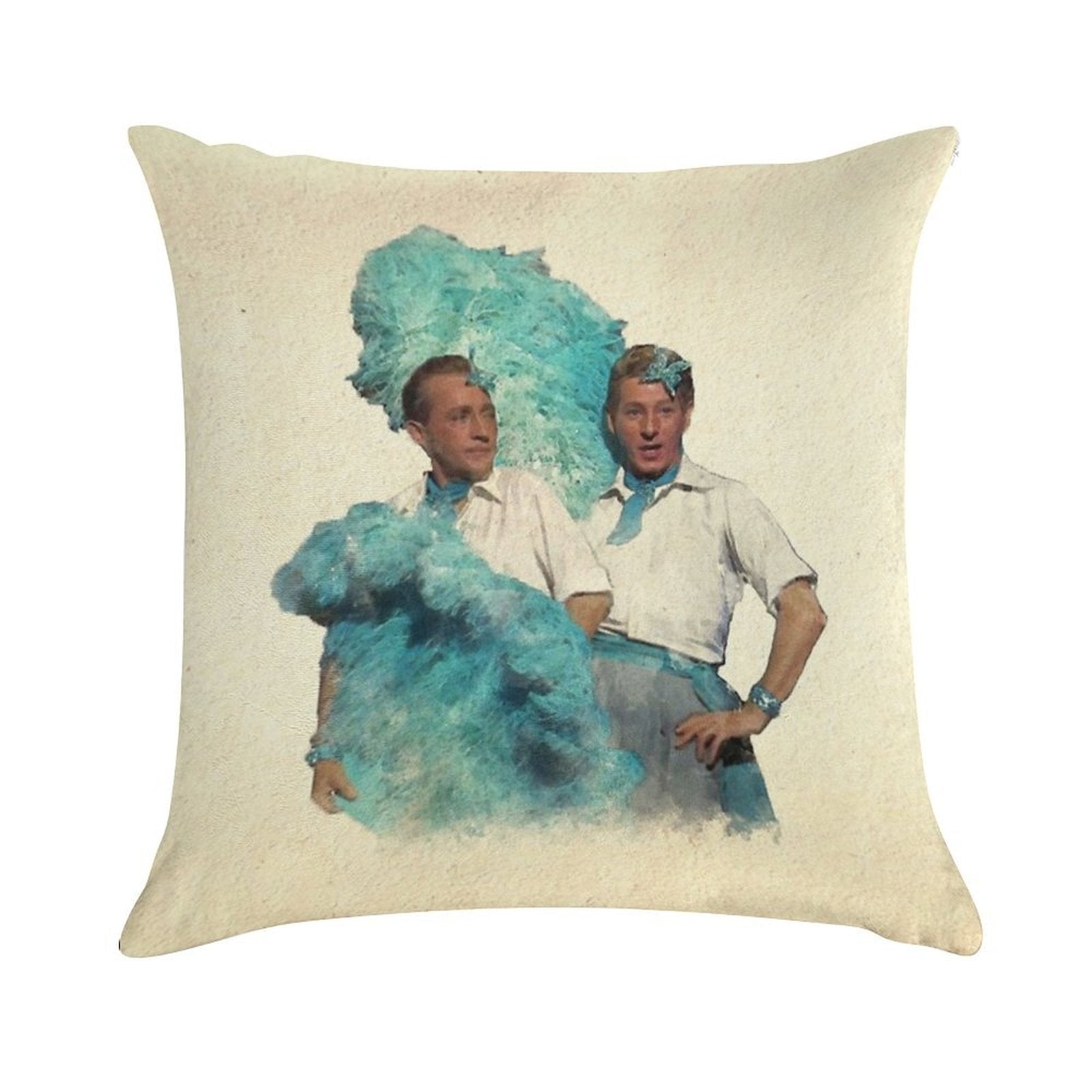 Reprise (Sisters) - Watercolor Soft Shrink-Resistant Throw Pillow