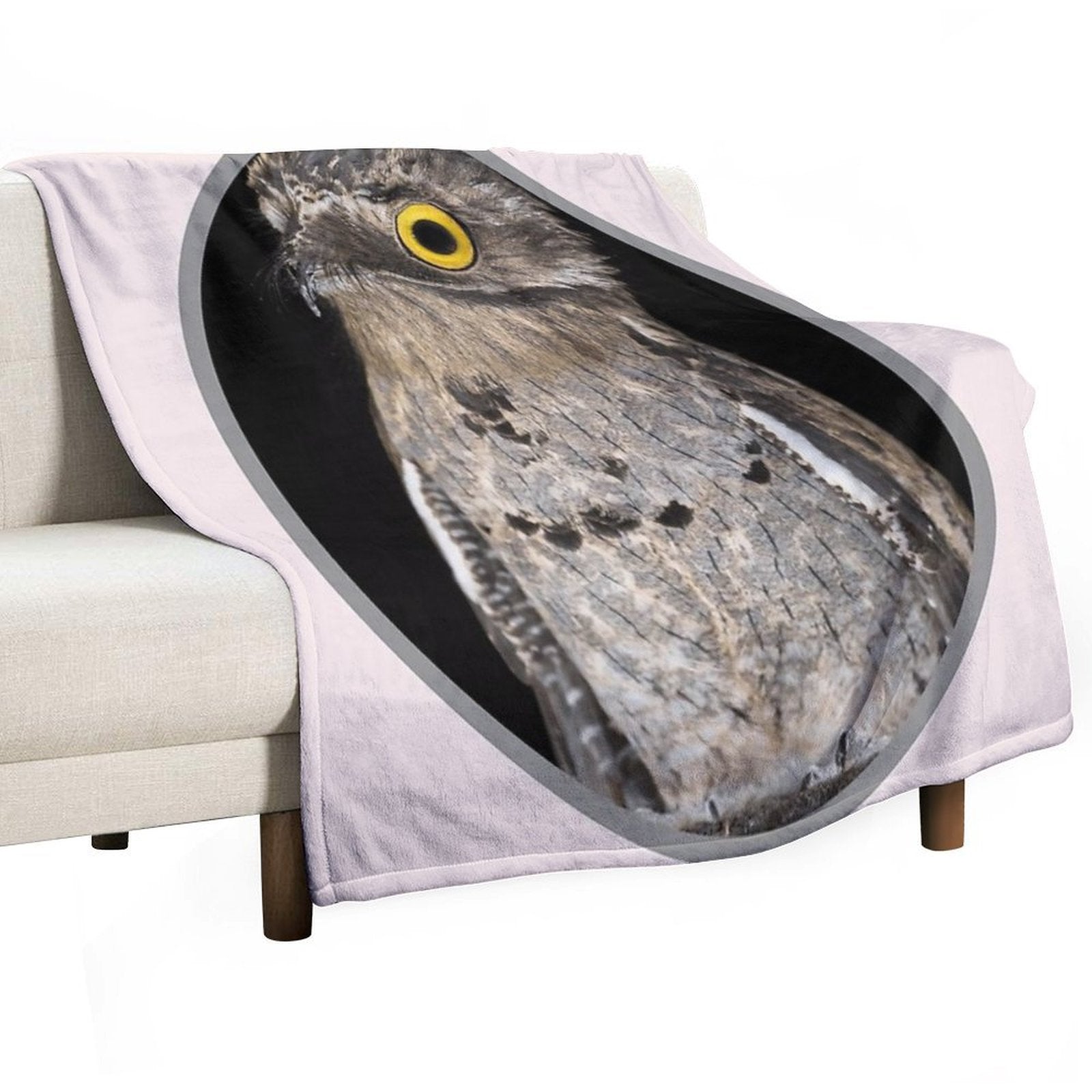 Potoo Bird Shrink-resistant Throw Blanket