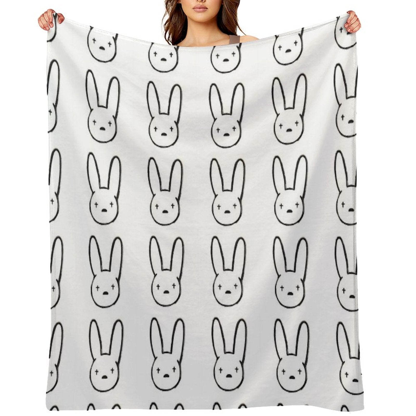 Bad Bunny Gift-ready Throw Blanket