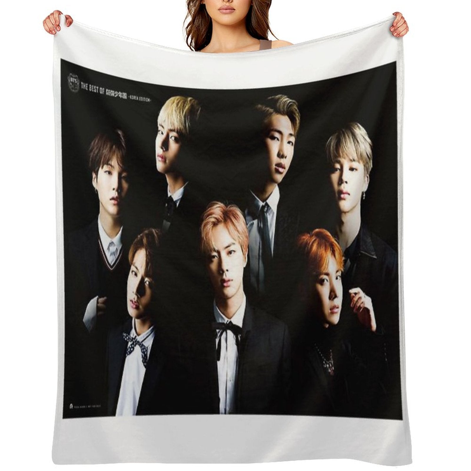 BTS Group Photo Durable Throw Blanket