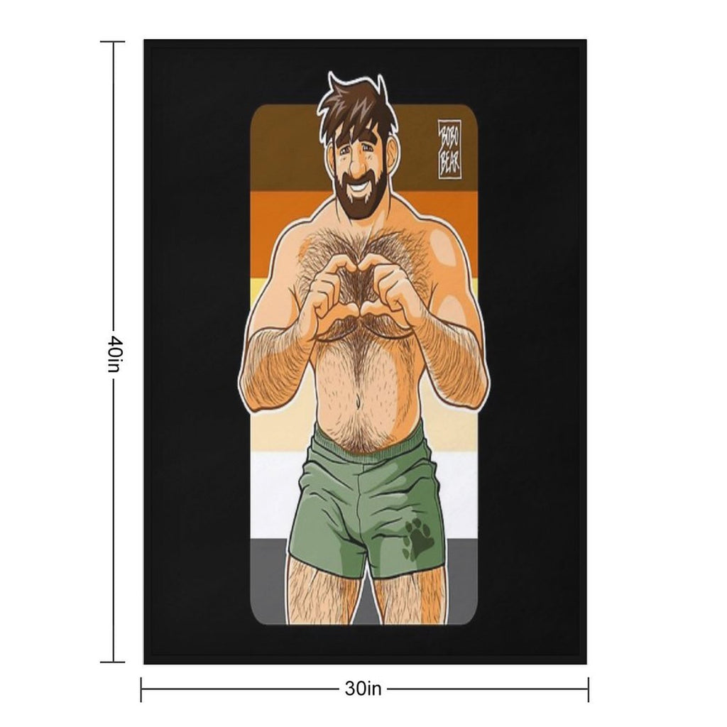 ADAM I LOVE YOU - BEAR PRIDE All-season Throw Blanket