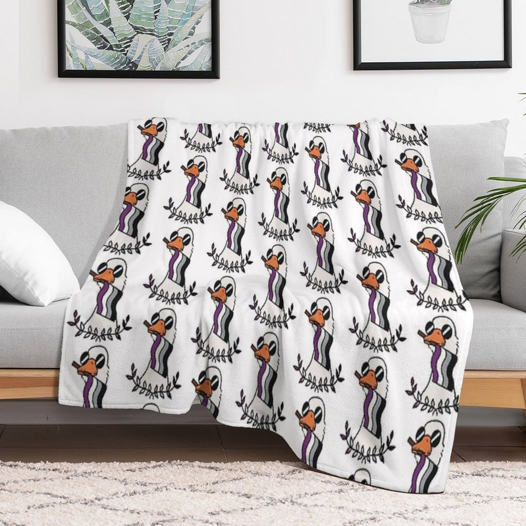 A Goose Wrinkle-free Throw Blanket