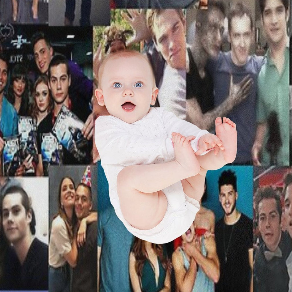 Teen Wolf Collage Eco-conscious Throw Blanket
