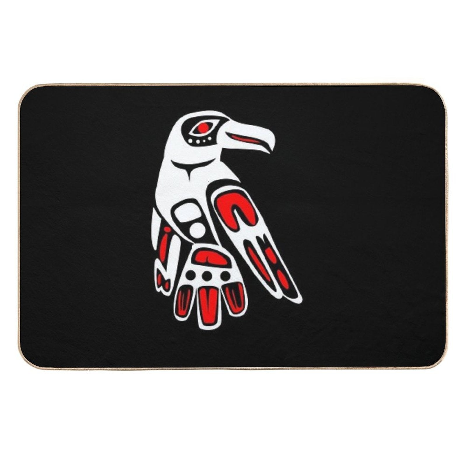 Haida Raven Funny Gift Idea  Easy To Clean Bath Mat