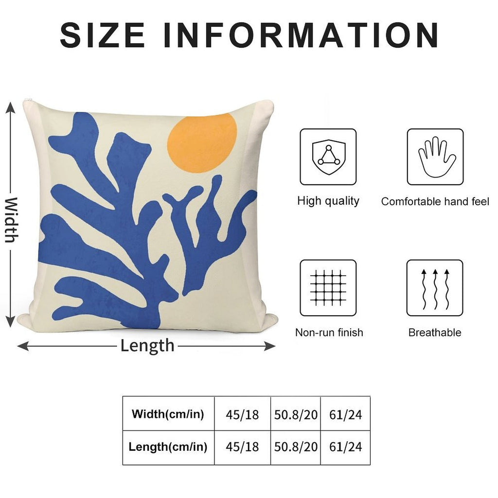 Sunshine Matisse Soft Fade-Resistant Throw Pillow