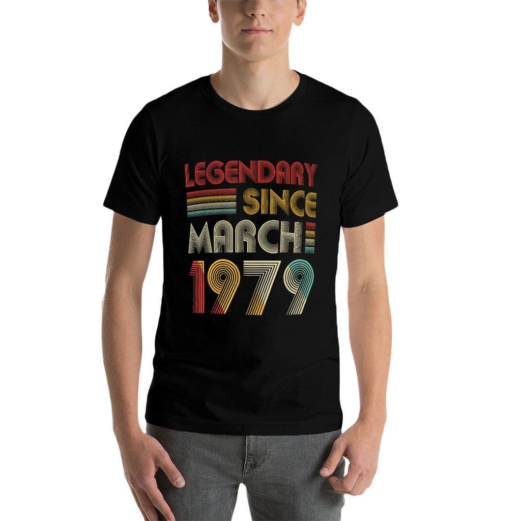 Legendary Since March 1979 T 40th Birthday Gift  Versatile T-Shirt