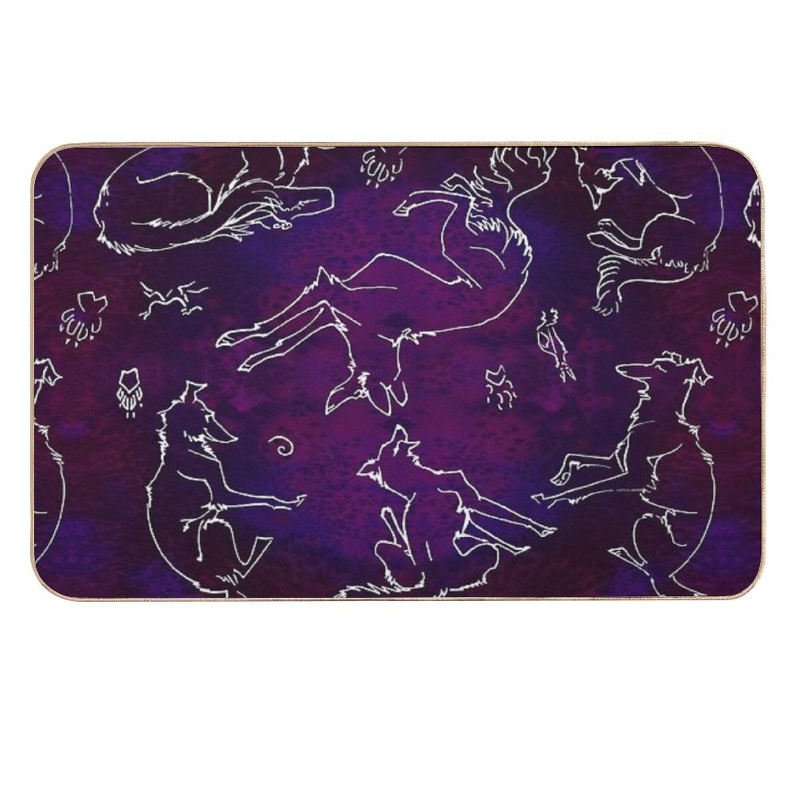 Noodle Doodle Nebula  Easy Maintenance Bath Mat