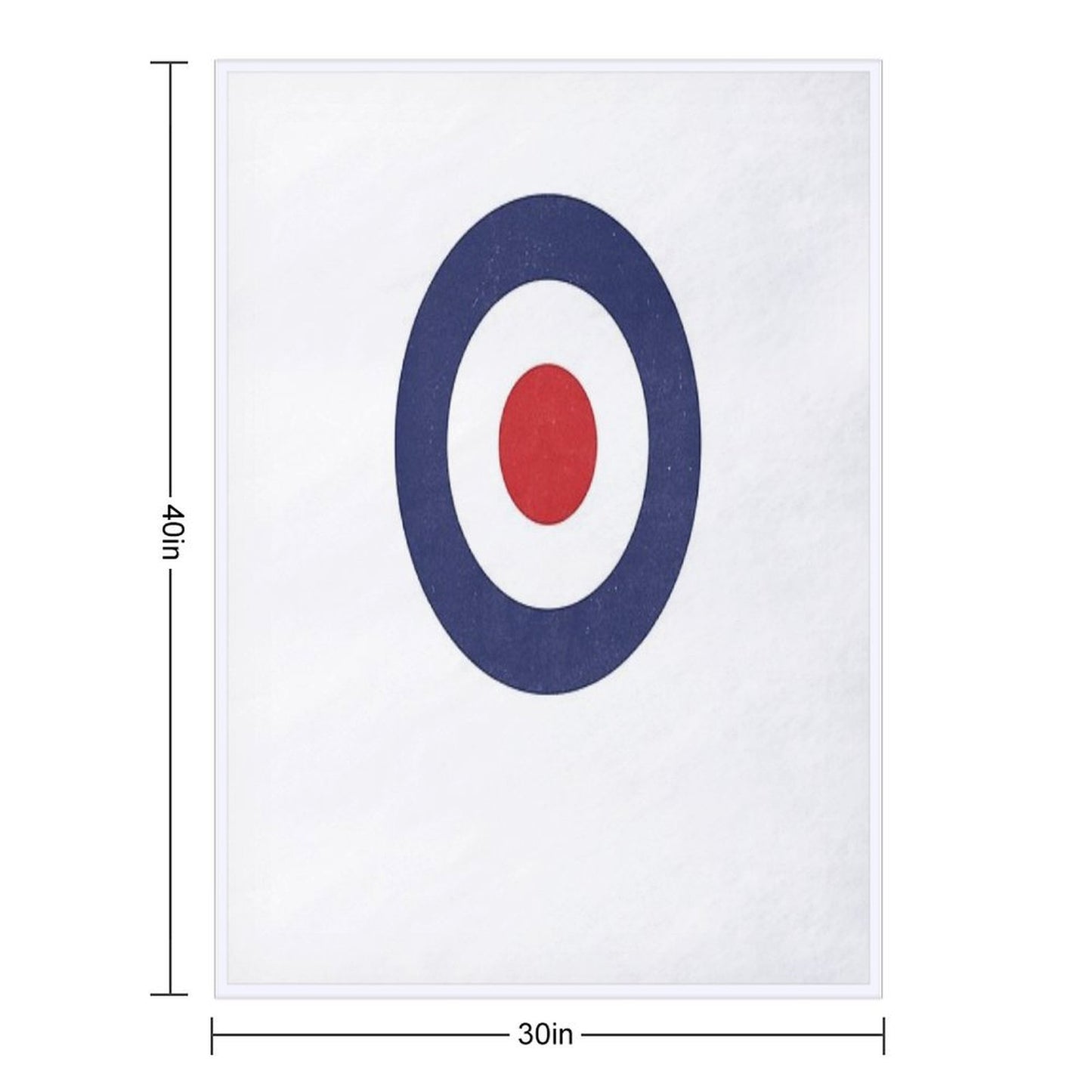 Mod 60s Pop Art Target Plush Throw Blanket
