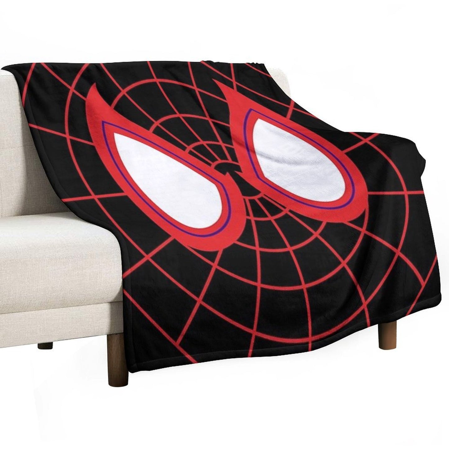 Miles Morales Eyes Eco-conscious Throw Blanket