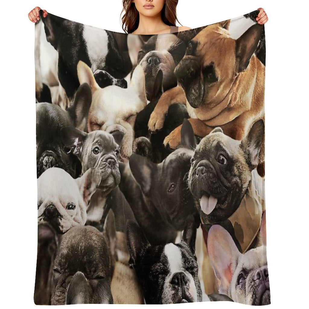French Bulldogs Gift-ready Throw Blanket