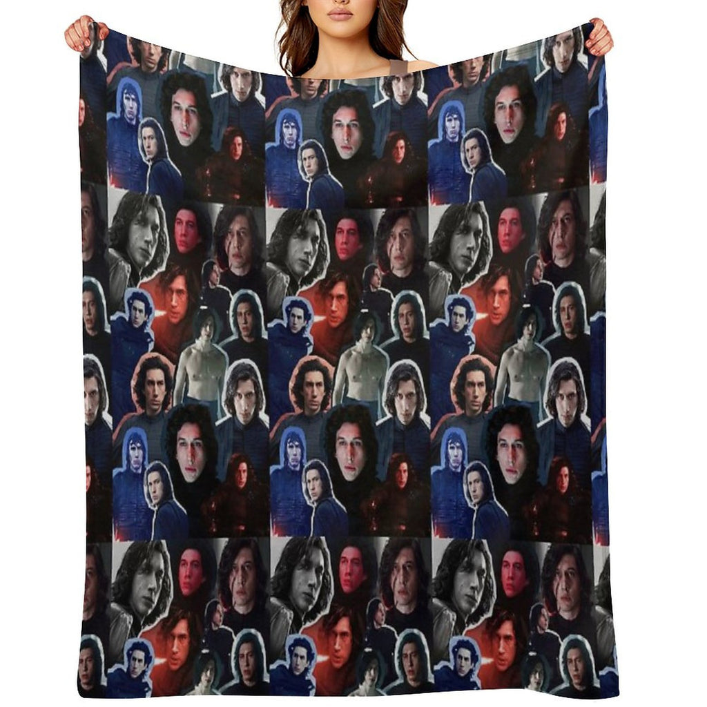 Adam Driver As BenKylo Collage Edit Anti-pilling Throw Blanket