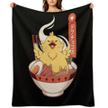 Fat Chocobo Ramen All-season Throw Blanket