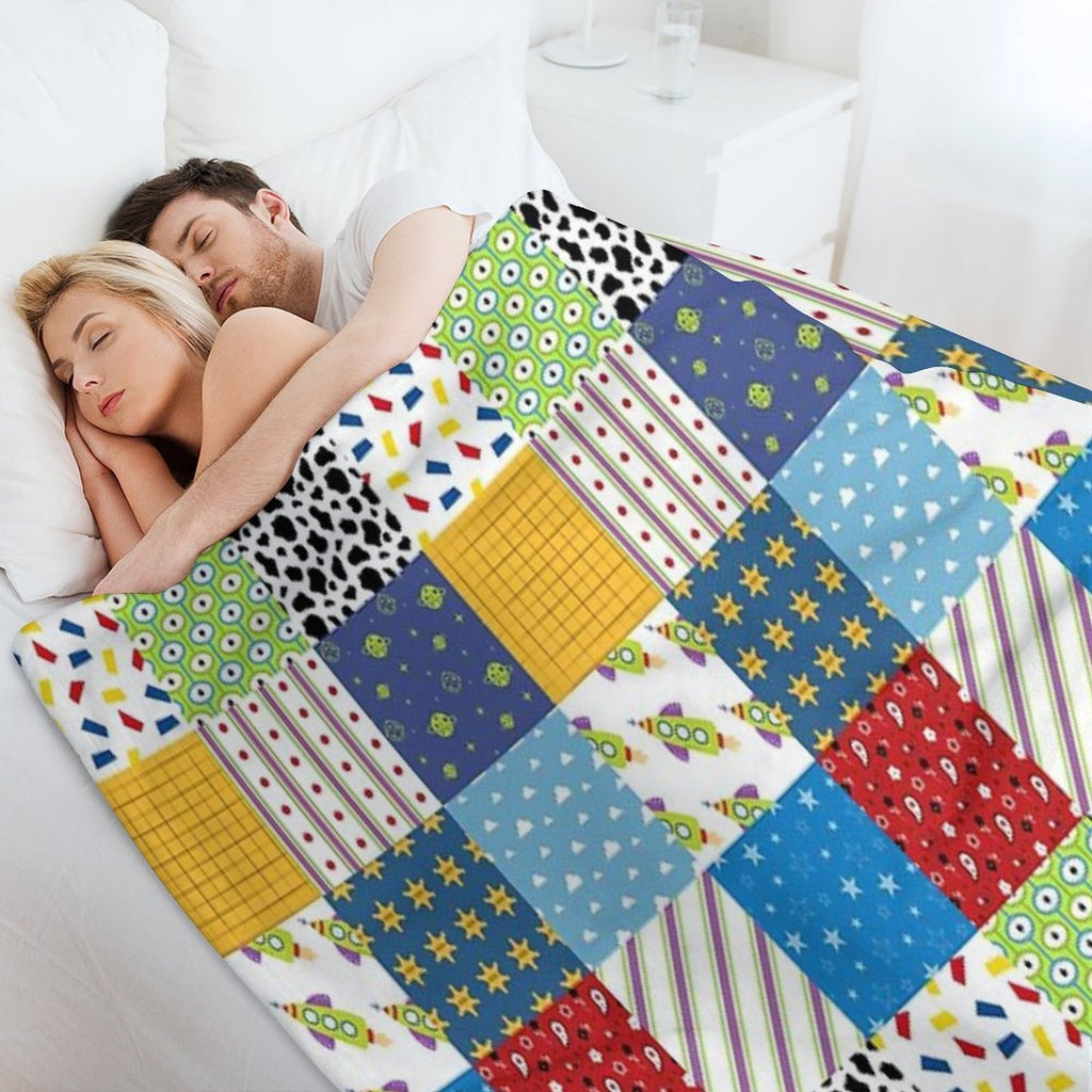 Andy's Room Quilt Eco-conscious Throw Blanket