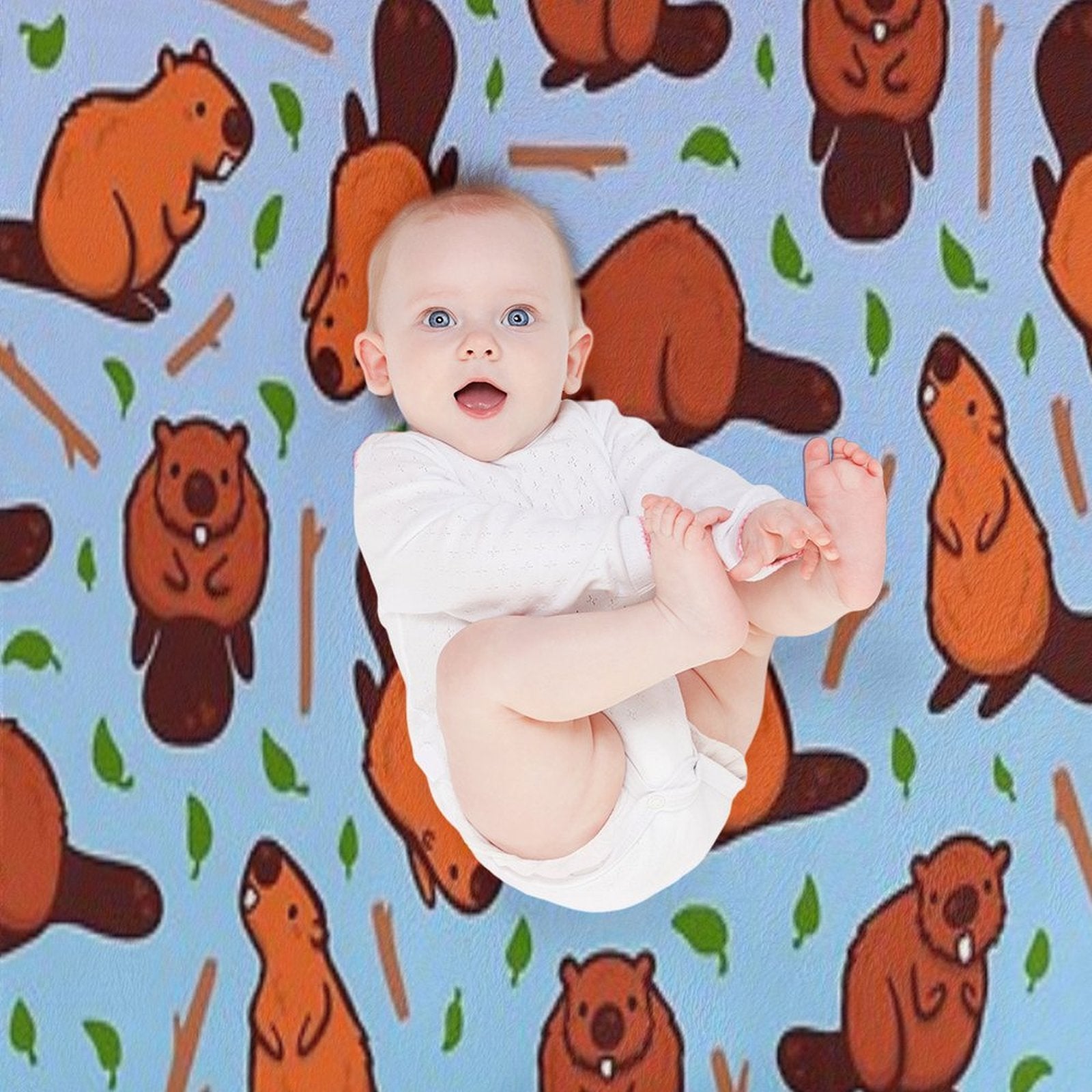 Beaver FevEr Anti-pilling Throw Blanket