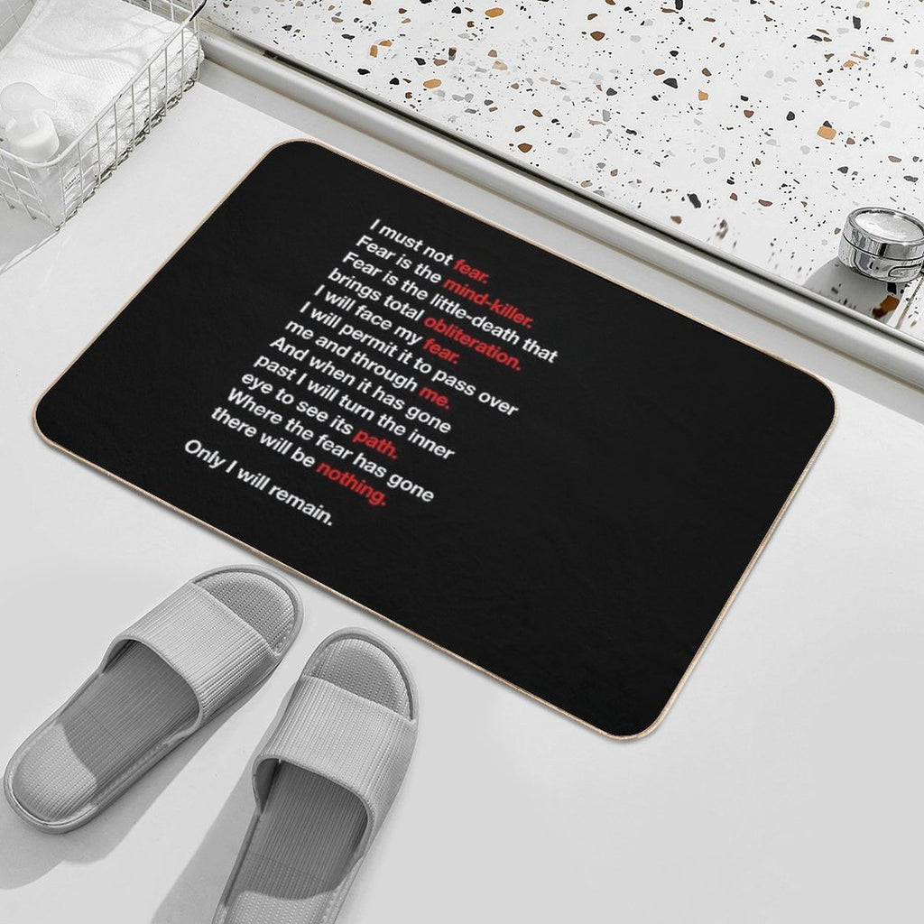 DUNE - Litany Against Fear  Eco-Friendly Bath Mat