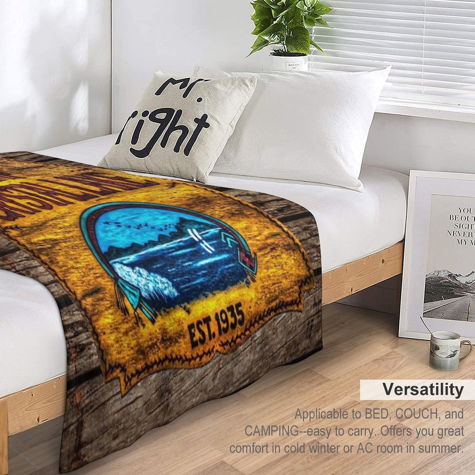 Camp Crystal Lake Plush Throw Blanket