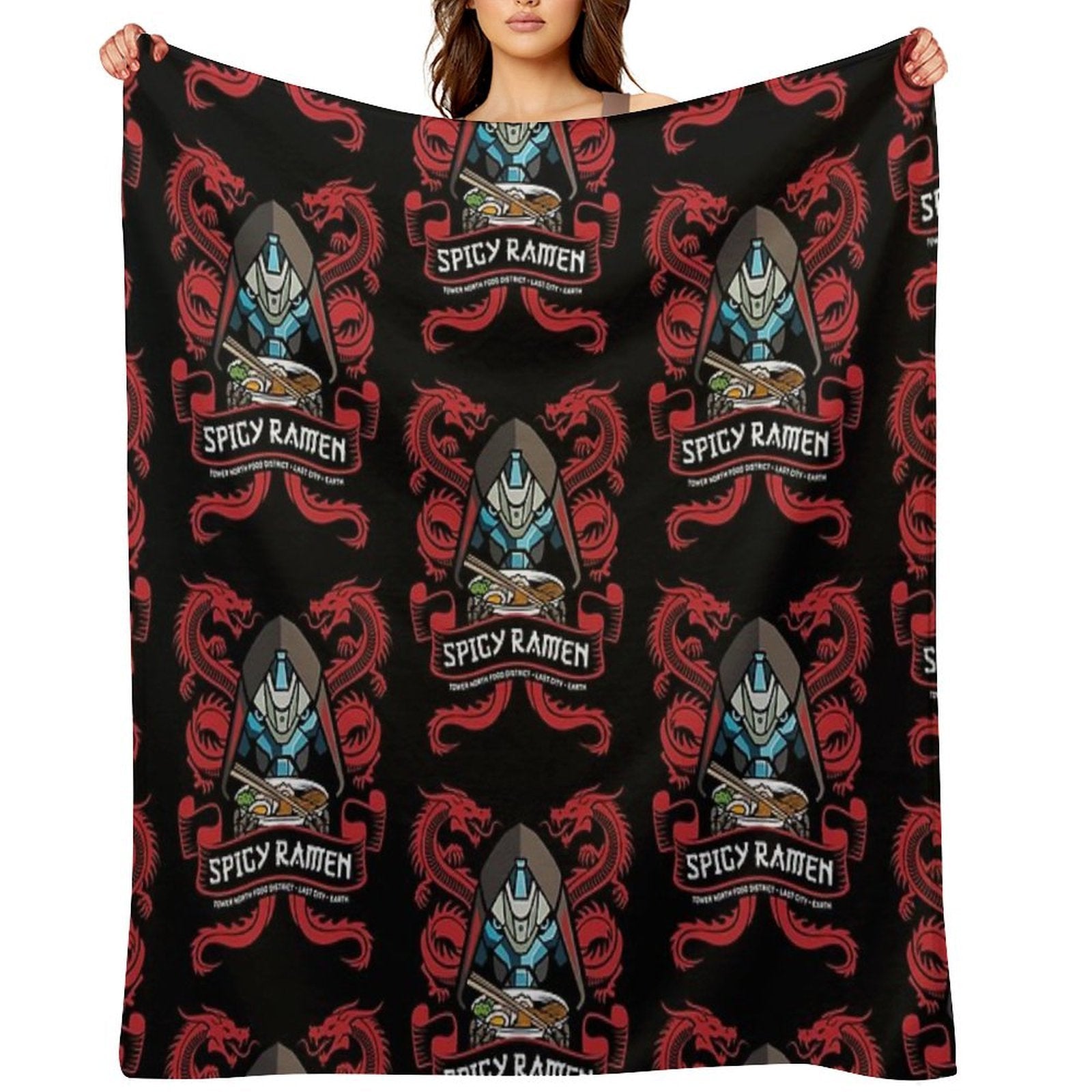 Ramen Shop Quick-dry Throw Blanket