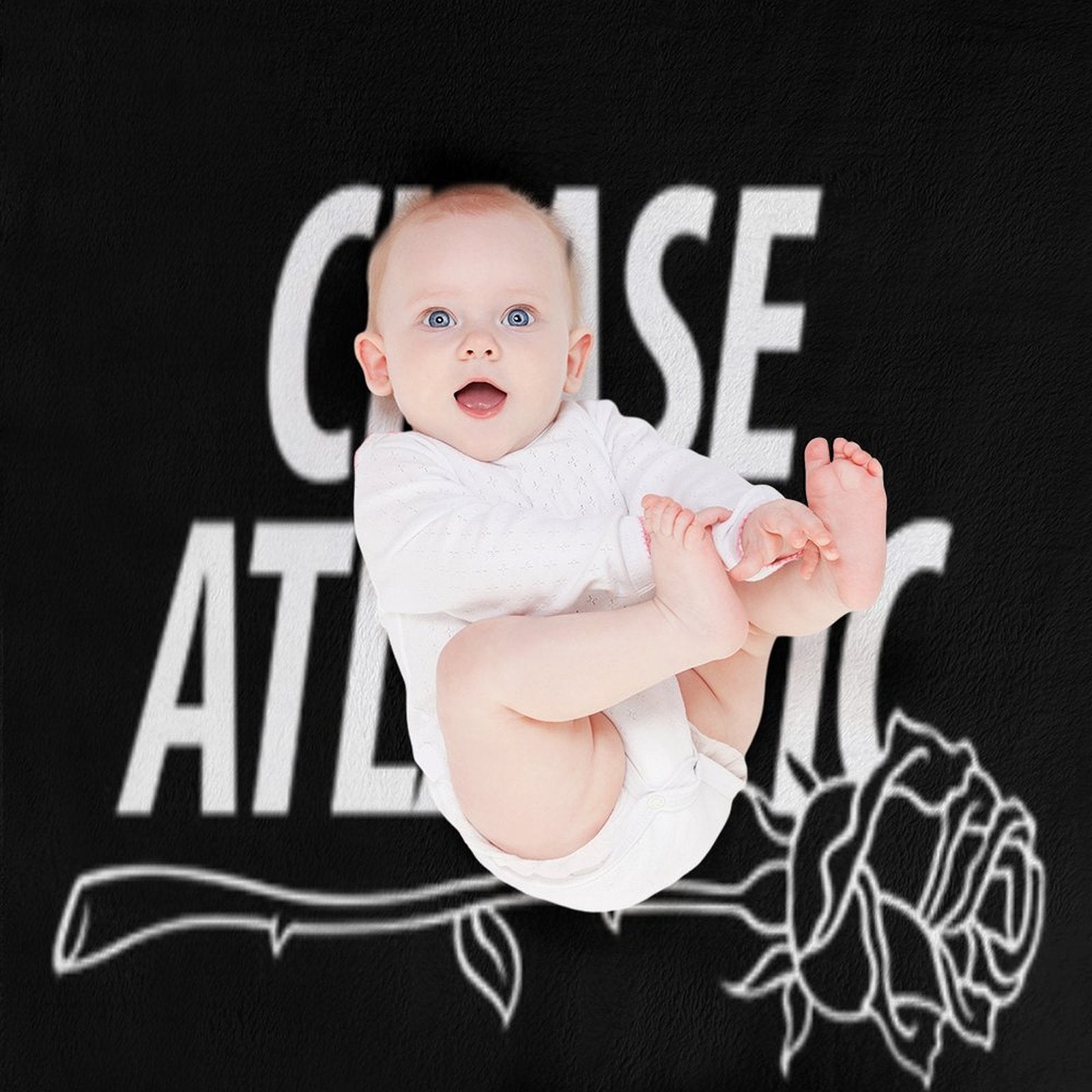 CHASE ATLANTIC ROSE LOGO Velvety-soft Throw Blanket