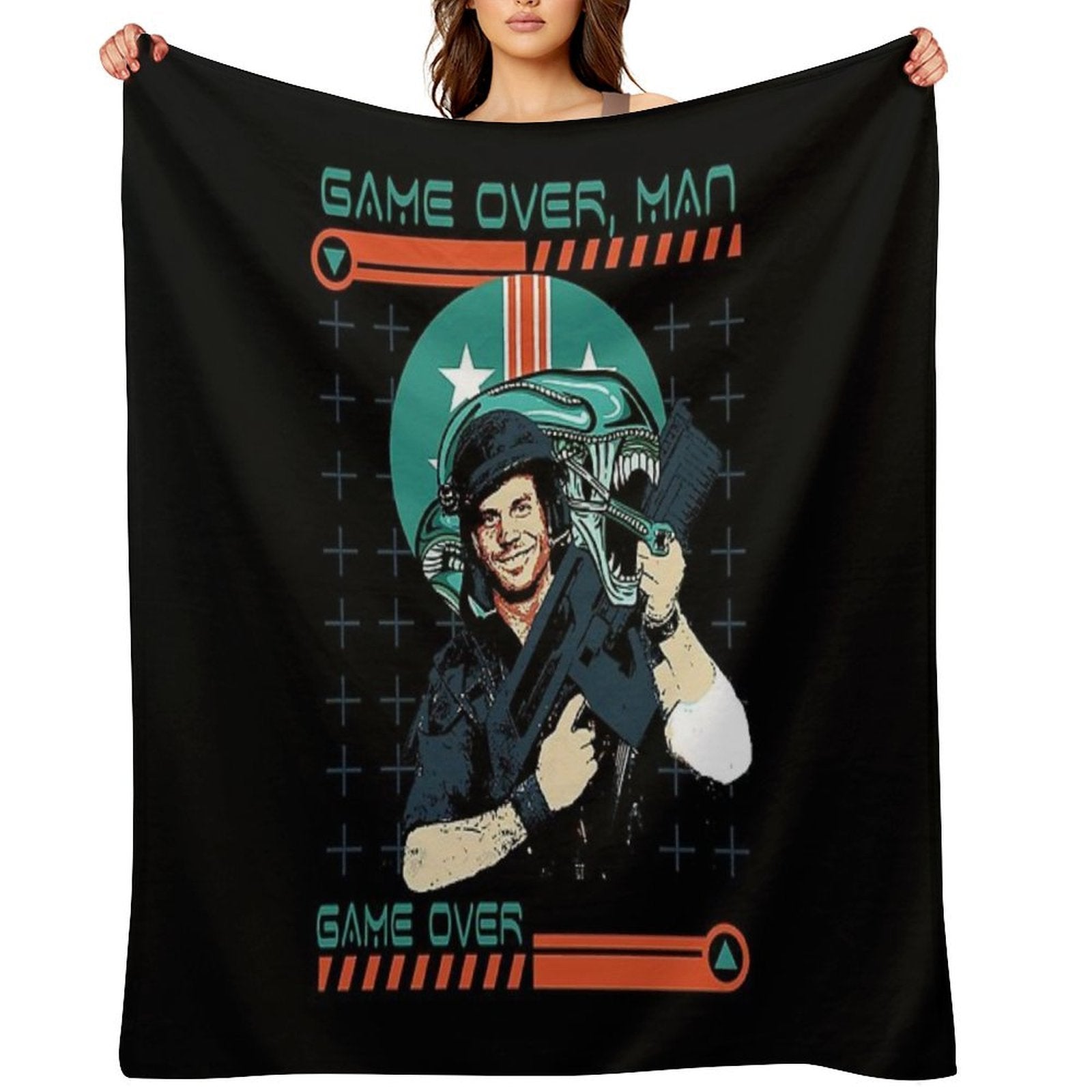 Aliens Game Over Man Multi-functional Throw Blanket