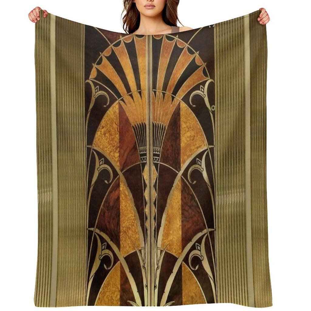 Chrysler Building Elevator Door Versatility Throw Blanket